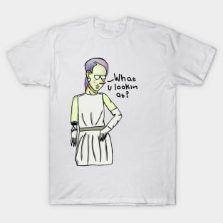 Cyborg sci-fi woman T-Shirt